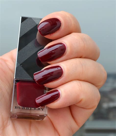 red burberry nails|burberry nail polish steel grey.